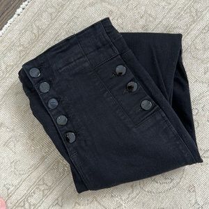 J Brand Natasha black skinny with button detail 24